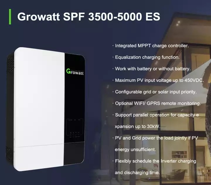 Инвертор 5000ES SPF 5000 ES PV солнечный гибридный с кремния 3500w 5000w решетки Monocrystalline