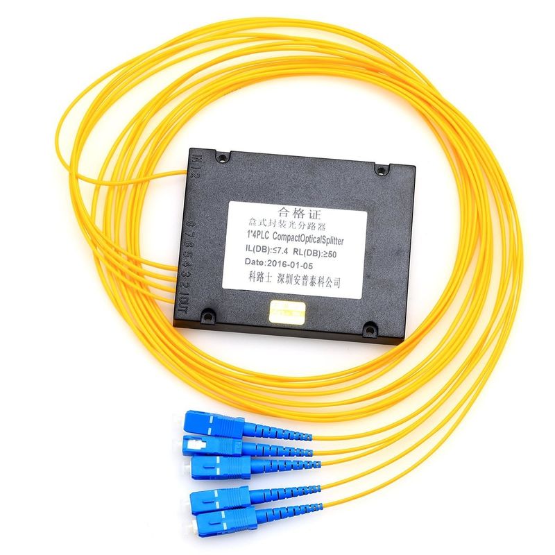 Тип коробки ABS Splitter 1x8 PLC стекловолокна FTTB FTTH SC/UPC