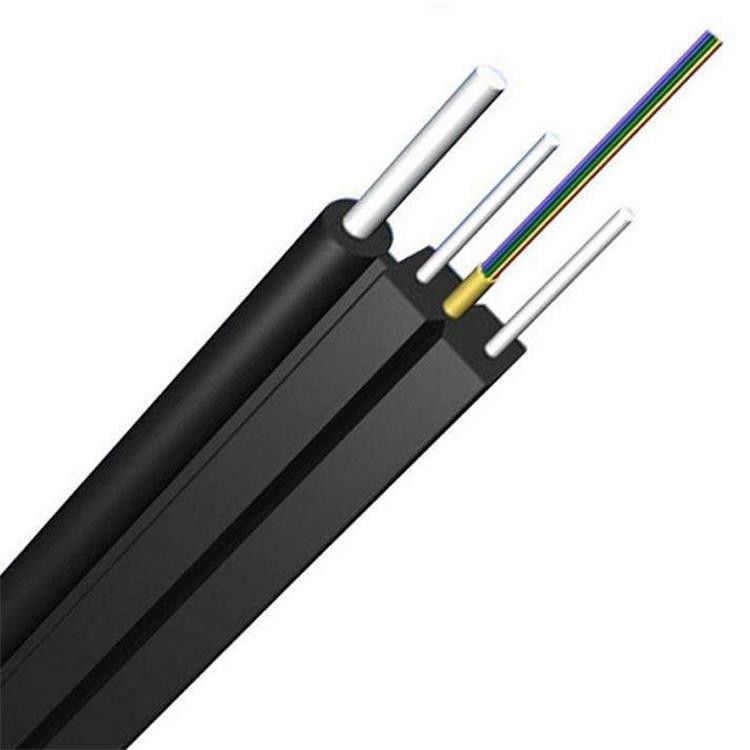 На открытом воздухе оптическое волокно падения FTTH привязывает тип одиночный режим 2km G657A1 LSZH плоский