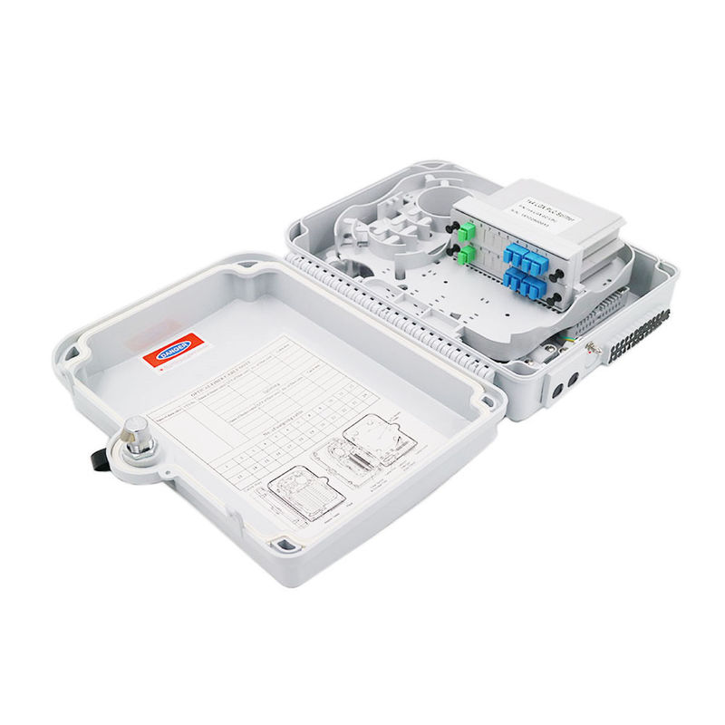 12 водоустойчивого коробки Splitter стекловолокна PLC 1:8 ядра на открытом воздухе для сетей CATV
