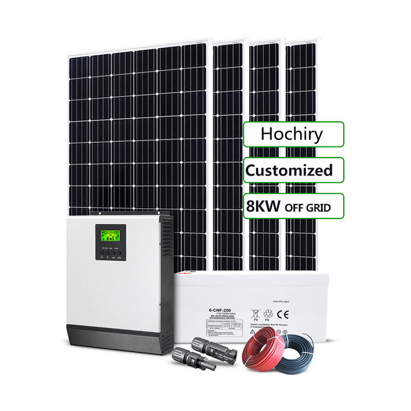 С панели PV накопления энергии системы солнечной энергии решетки 10kW солнечной с закаленным стеклом