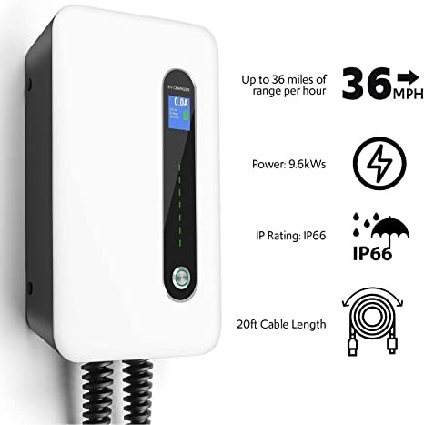240V 9.6kW 40 станция заряжателя портативной машинки EV уровня 2 Amp со штепсельной вилкой