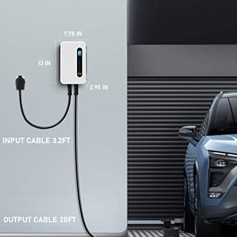 240V 9.6kW 40 станция заряжателя портативной машинки EV уровня 2 Amp со штепсельной вилкой