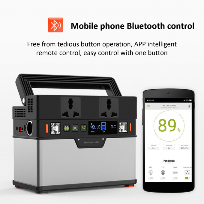 электростанция батареи 185200mAh портативная 1